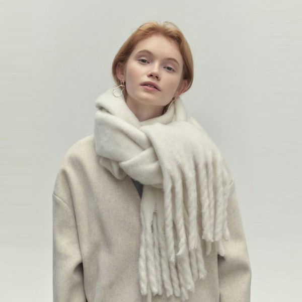 Vintersjal Damscarf BEIGE Beige