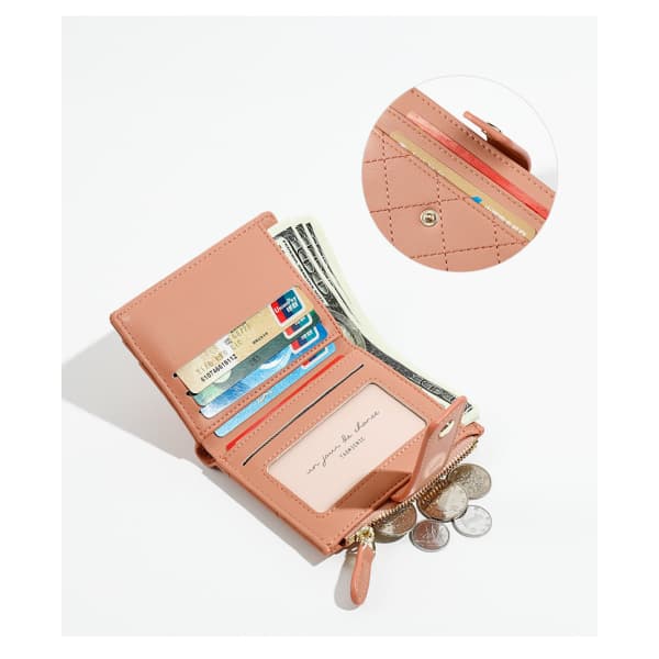 Damplånbok Läder Liten Bifold Liten Damplånboksnål