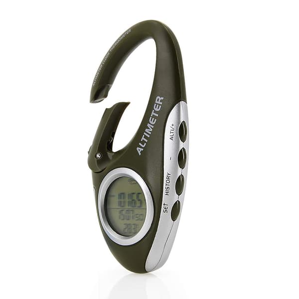 Barometer Höjdmätare Termometer Metrisk höjdmonitor för camping utomhussporter, multifunktion