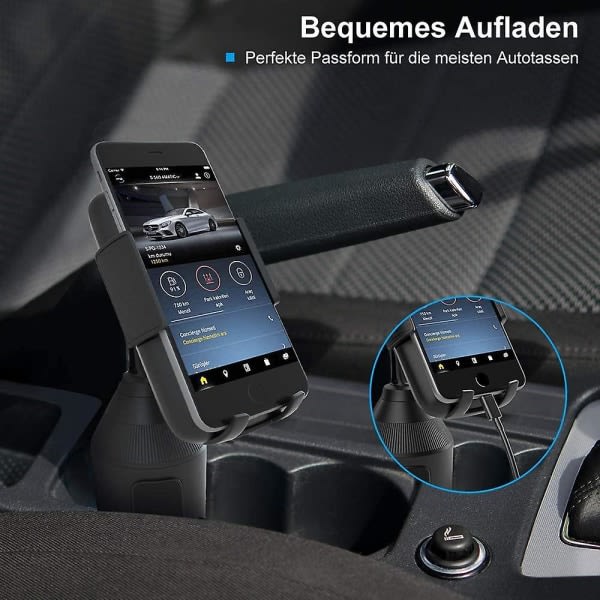 Universal Bil Mobiltelefon Hållare Smartphone Mugghållare Stativ, Max. 5,7 cm - 8,9 cm - Kompatibel med Iphone, Galaxy S6/s7/s8 och mer