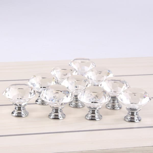Diamantformade dörrknoppar 12 st