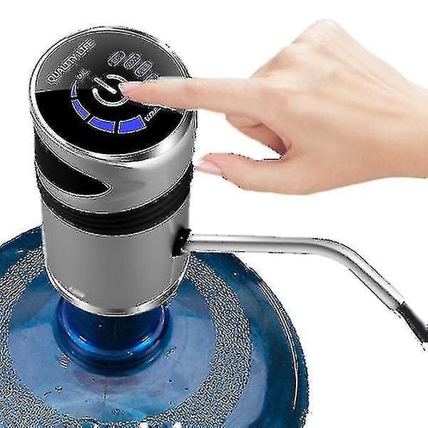 Automatisk elektrisk vattenpump USB-laddningsknapp Vattendispenser Guld