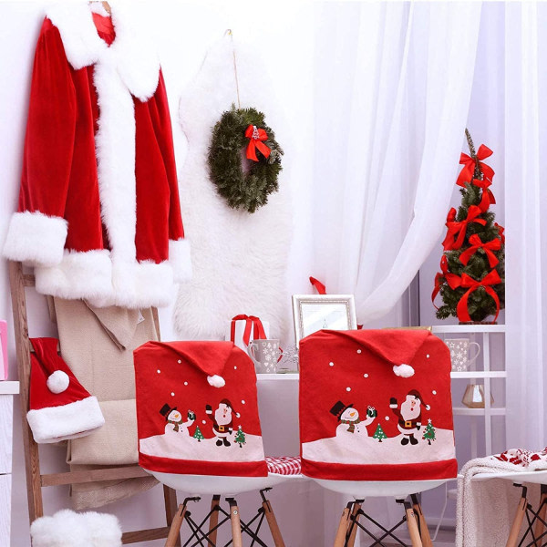 Santa Claus Hat Stolöverdrag, Julstolsöverdrag