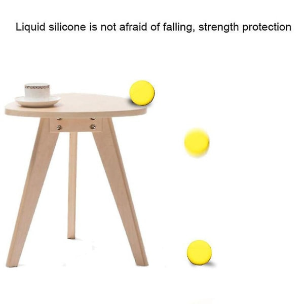 2st/ set för Huawei Freebuds 3 Bluetooth hörlurar mjukt case med anti-tappad nackrem (gul)