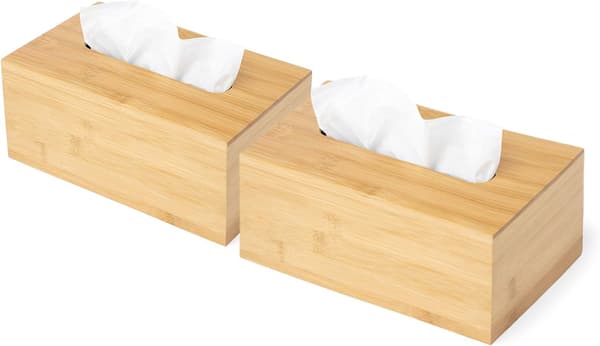 Design Bambu Tissue Box Lock/stil - Modern/minimalistisk stil Passar kort platt Tissue Box...