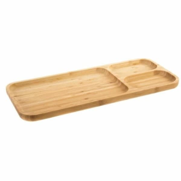 Bricka DKD Home Decor Bamboo (39 x 16 x 2 cm)