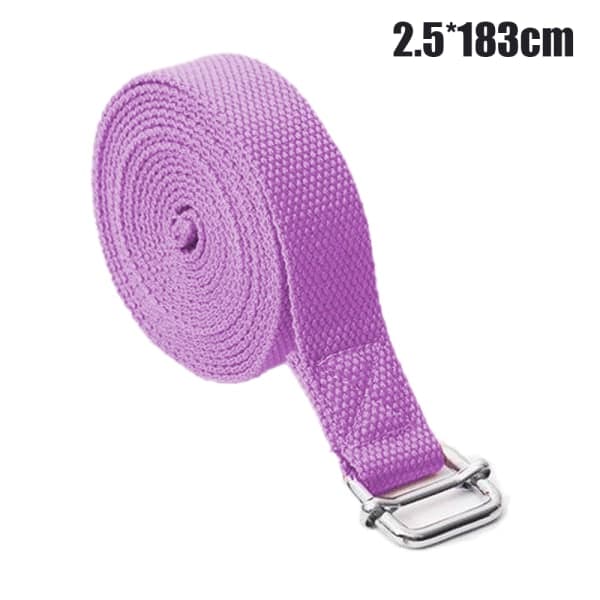 Yoga Strap - Stretching loopar för träning, träning, förbättring 1,83m Lila