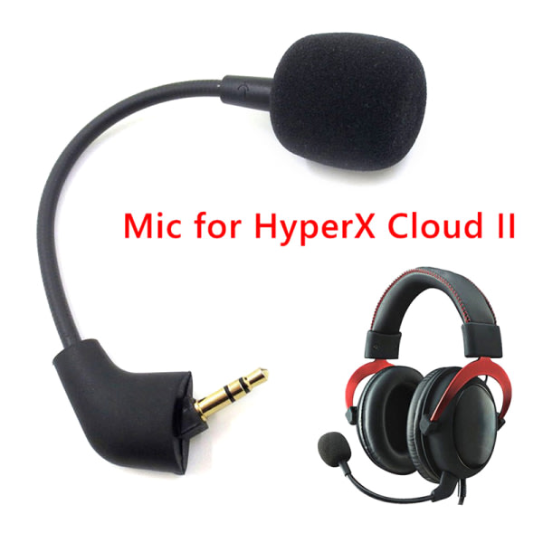 Ersättningsspelmikrofon 3,5 mm mikrofon för Kingston HyperX Cloud