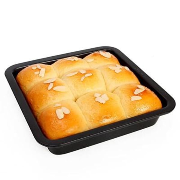 Fyrkantig non-stick bakform Tårtform 22,5 cm x 22,5 cm silver
