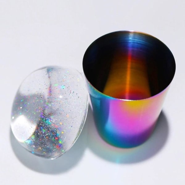 Nagelstämpel - Överför design till nageln - Rainbow multicolor