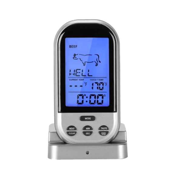 Trådlös LCD Digital Termometer Hushåll Kök Ugn BBQ