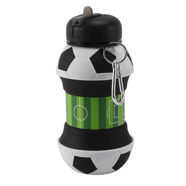 Fotboll Sport vattenflaska Hopfällbara reseflaskor med silikon