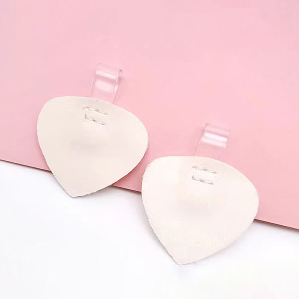 1 par mjuka PU-skokuddar Kuddfoder Grip Baksida Hälinlägg I Apricot Love