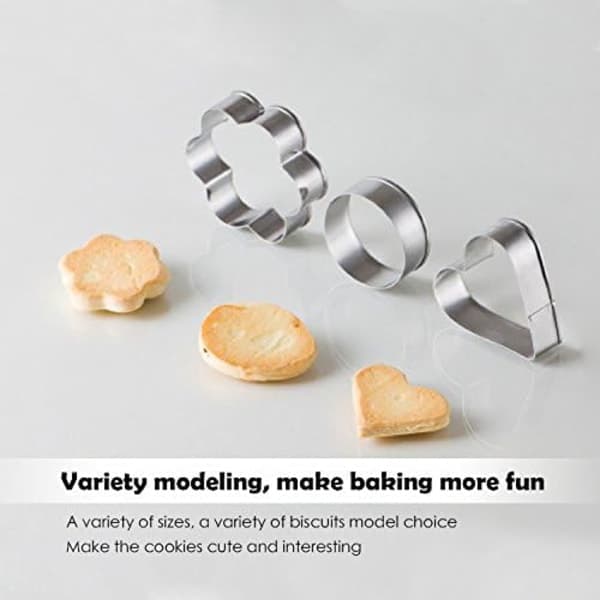 Mini Cookie Cutter Set - 30st små geometriska formskärare