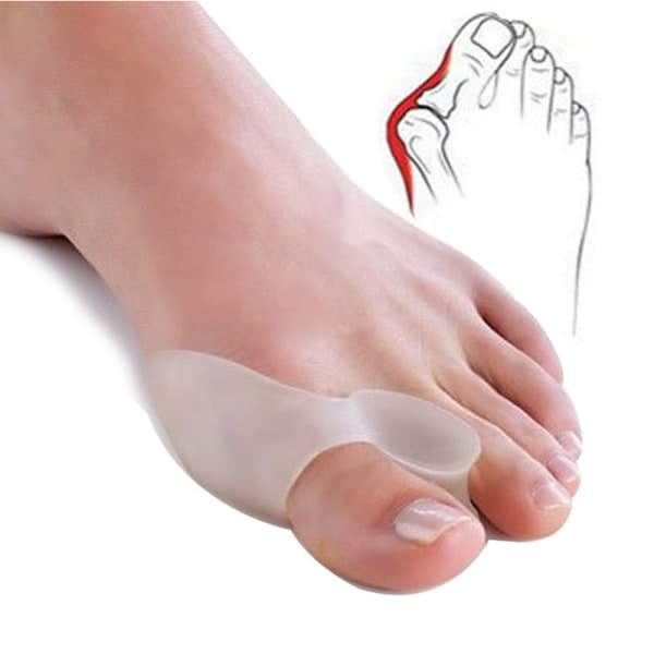 Hallux Valgus Corrector Big Toe Corrector Silikontå Separator Daily White 10st