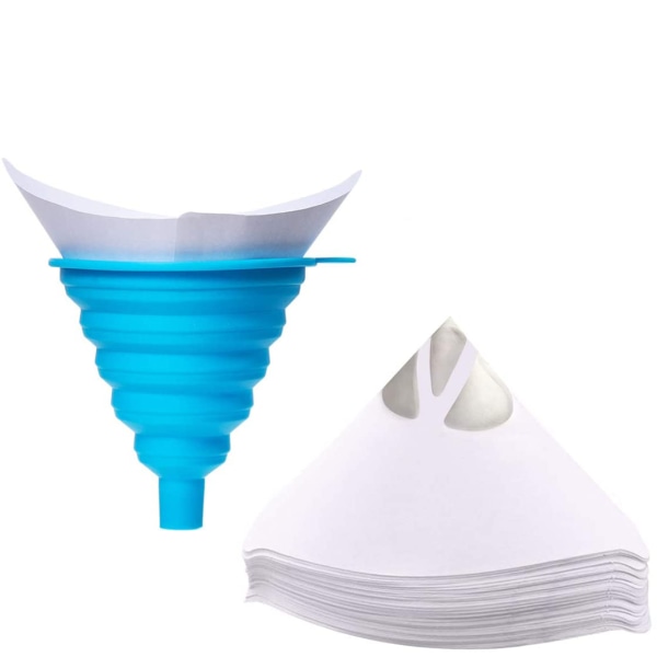 100 st färgfilter bil nylon koniskt papper billackfilter färgfilter färgfilter