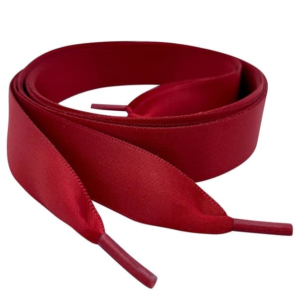 Silk Satin Skosnören red