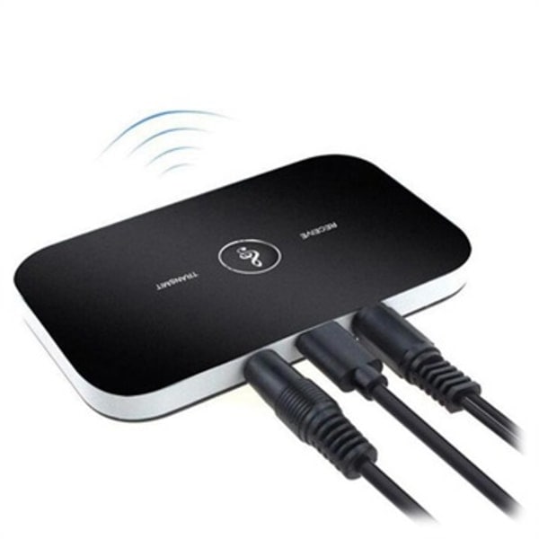 2-i-1 Bluetooth 5.0 Ljudsändare / Mottagare B6 - Svart Svart