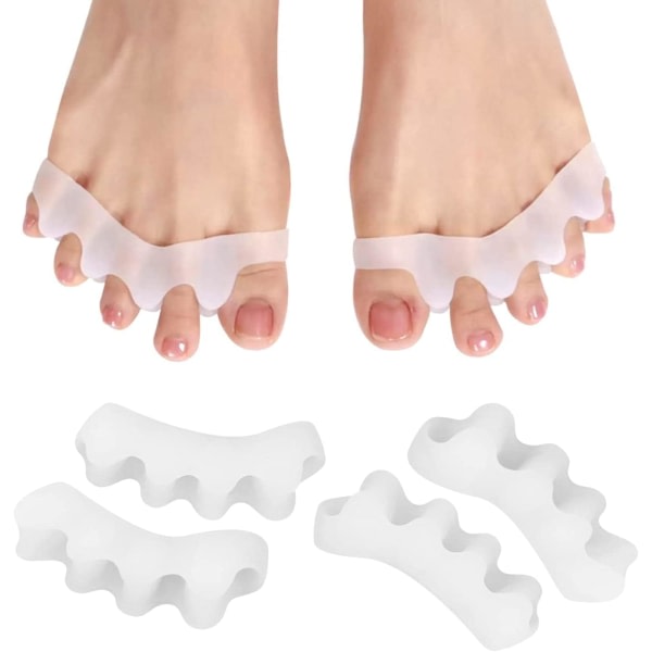 10 st Tå Separator Fit Yoga Silikon Hammer Toe Corrector Tå Corrector för män och kvinnor