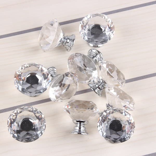Diamantformade dörrknoppar 12 st