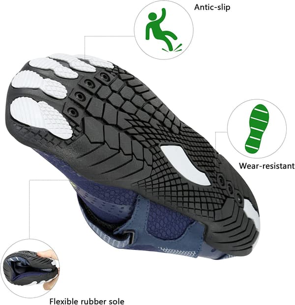 Strandskor, sportvattenskor yogaskor (mörkblå) 47EU dark blue 47EU