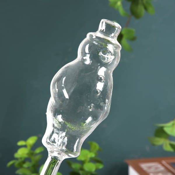 Bear Lazy Watering Device Hemtillbehör Transparent Glas Fl