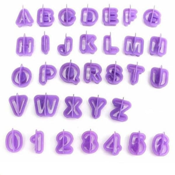 Bokstäver - Siffror - Alfabetet - Fräsar - Molds