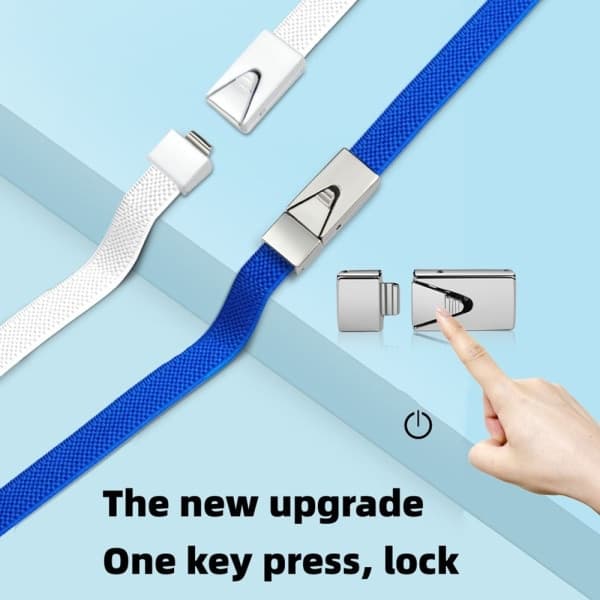 Press Lock Skosnören Quick No Tie Skosnören VIT white