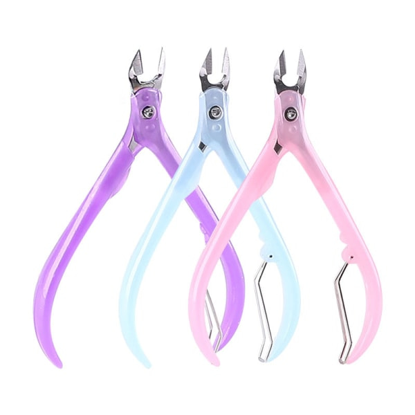 Färgade nagelband Nagelklippare Rostfritt stål Clipper Scissors Dead Skin Remover 9090 blandad färg