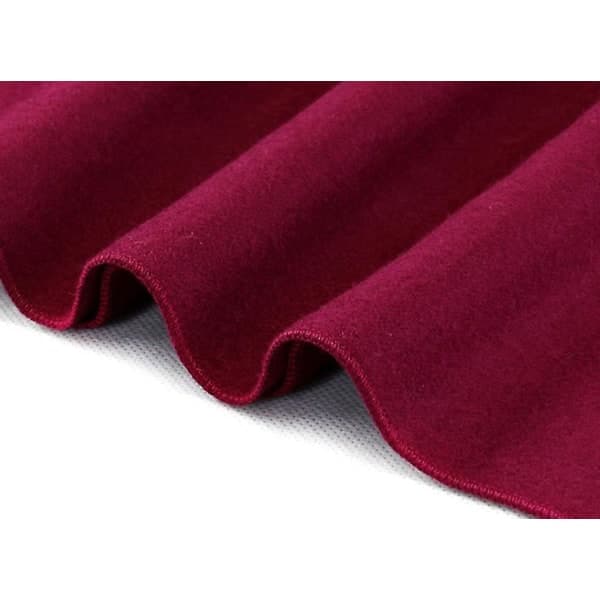Herr Enfärgad Scarf Varm Vinter Tjock Scarf Mörkgrå