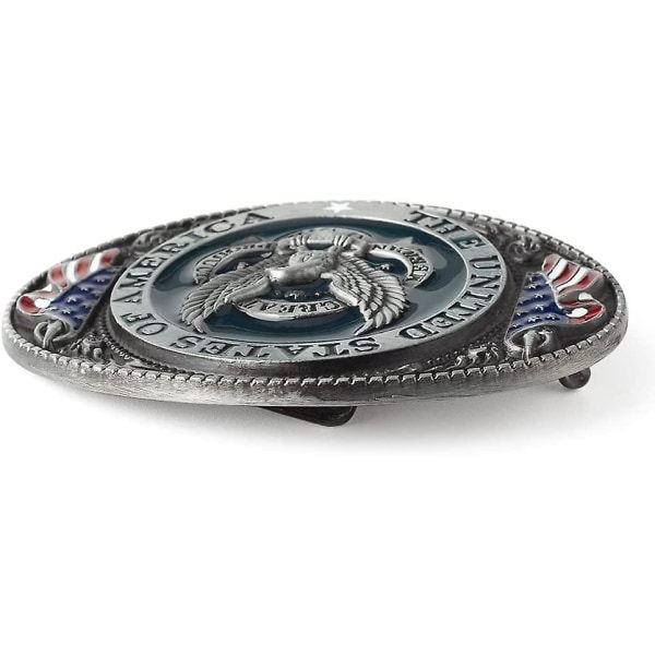Bältesspänne Oval Eagle"USA" - hög kvalitet