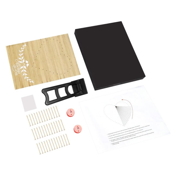 DIY Nail String Art Kit 3D Ritning Naglar Slingrande linjer Målning
