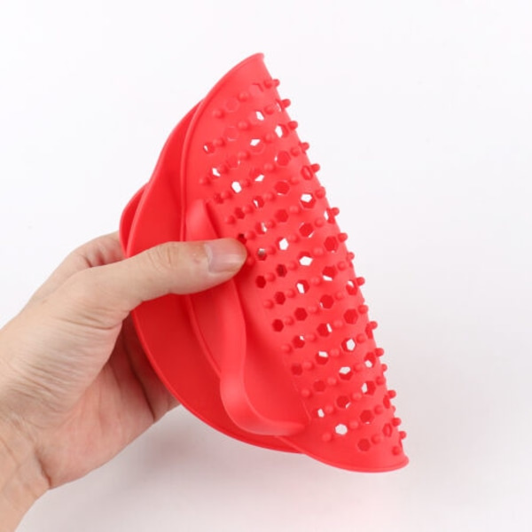 Återanvändbara Air Fryer Liners Non-Stick Silikon Pad Mat Korg red L