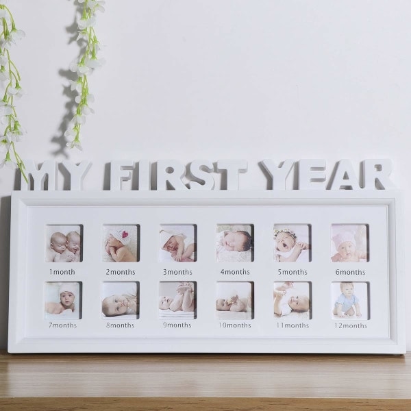 Unik My First Year 12 Month Photo Frame Infant Baby Newborn