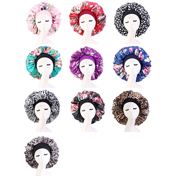 Cap med dubbelt lager print för kvinnor, cap, en one size (rosa)