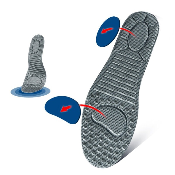 Skoinlägg med magnetiska massagesulor 1 par Svart 42-42 2/3 Svart 42-42 2/3