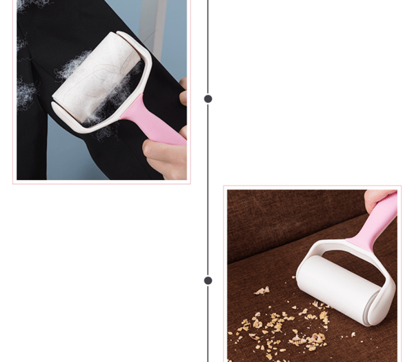 Husdjurshår Extra Sticky Lint Roller, 240 ark, 4 påfyllningar, med stående case