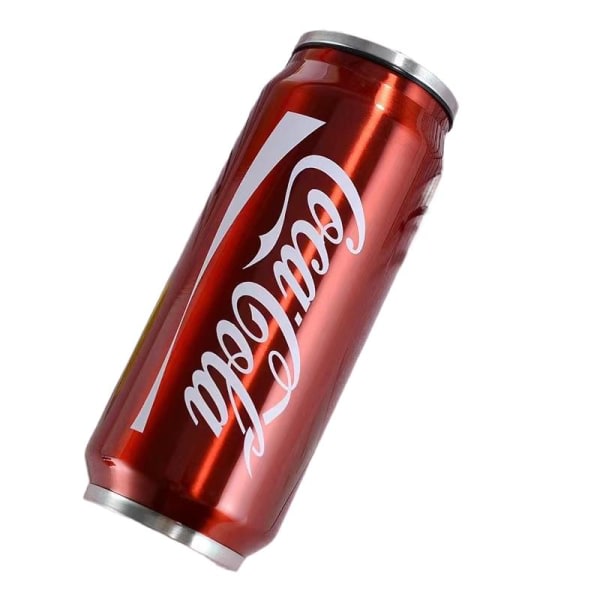 burkar Bilmugg i rostfritt stål Barn Student Halmkopp CocaCola Röd röd