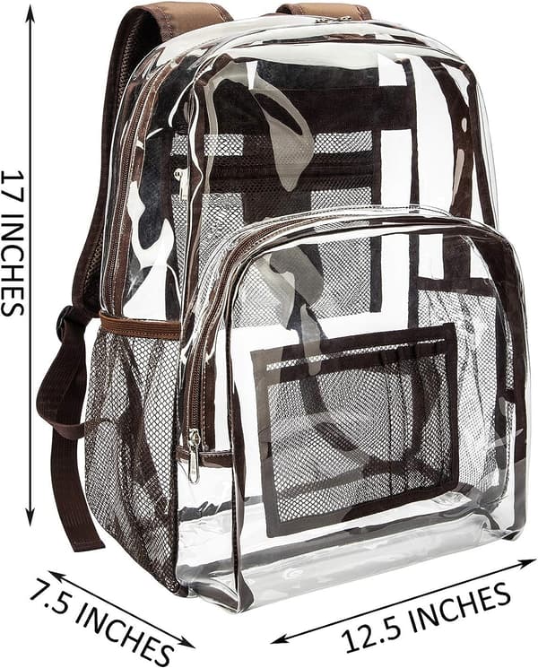 Vorspack Clear Backpack Heavy Duty PVC Transparent Ryggsäck