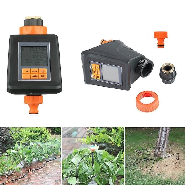 Programmerbar digital automatisk elektronisk bevattningstimer med LCD-skärm sprinklerkontroll