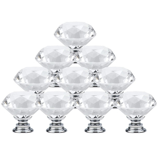 Diamantformade dörrknoppar 12 st