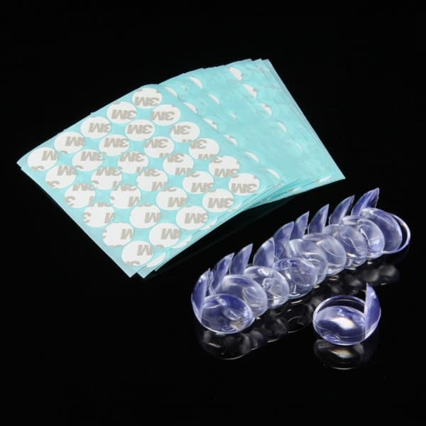 10-Pack - Hörnskydd mot Kanter / Skydd - Barn Transparent