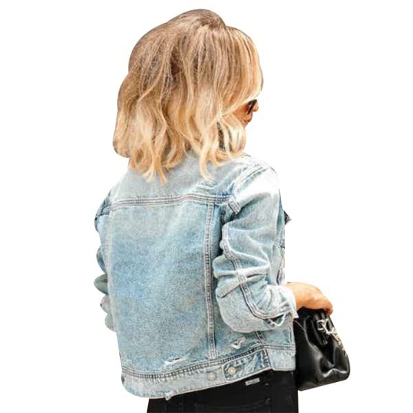 Jeansjacka för kvinnor Casual Jean Coat M
