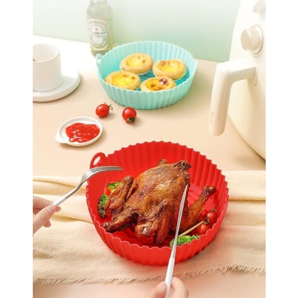 Sililkonform till Airfryer - Non-Stick - Röd