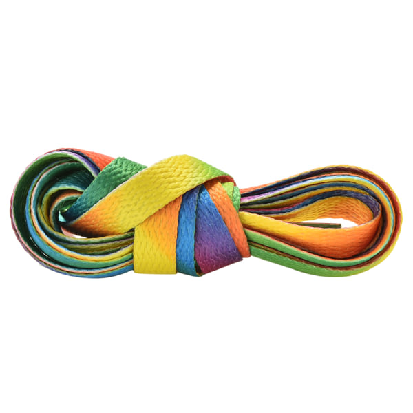 2x Rainbow Candy Colored Shoe Lace Boot Laces Sneakers Skosnören