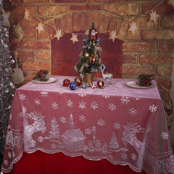 Julspetsduk (rektangel)
