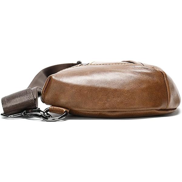 Axelremsväska i läder Crossbody Herr Dam Resor Utomhussporter, Ryggsäck
