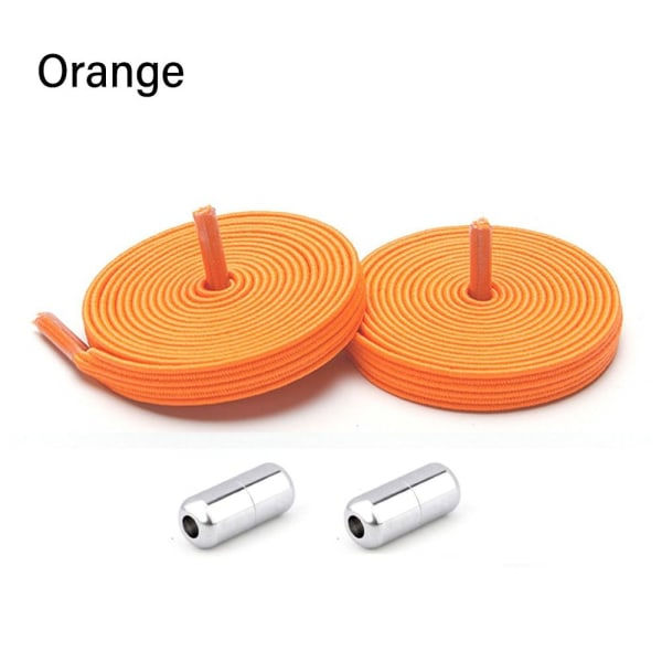 3 par No Tie Skosnören Lazy Skosnören ORANGE orange
