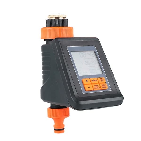 Programmerbar digital automatisk elektronisk bevattningstimer med LCD-skärm sprinklerkontroll