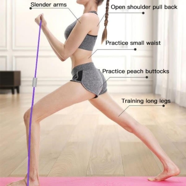 Yoga Motståndsband Gym Fitness Rope 8 Bröst Expander Elastisk Muskelträning Grön